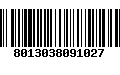 Código de Barras 8013038091027