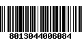 Código de Barras 8013044006084