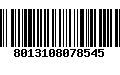 Código de Barras 8013108078545