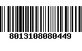 Código de Barras 8013108080449