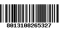 Código de Barras 8013108265327
