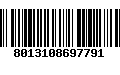 Código de Barras 8013108697791