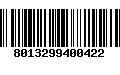 Código de Barras 8013299400422