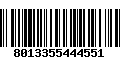Código de Barras 8013355444551
