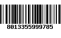 Código de Barras 8013355999785