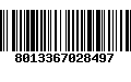 Código de Barras 8013367028497