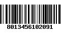 Código de Barras 8013456102091