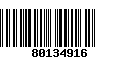 Código de Barras 80134916