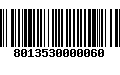 Código de Barras 8013530000060