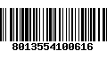 Código de Barras 8013554100616
