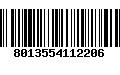 Código de Barras 8013554112206