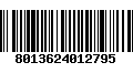 Código de Barras 8013624012795