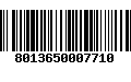 Código de Barras 8013650007710