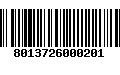 Código de Barras 8013726000201