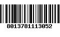 Código de Barras 8013781113052