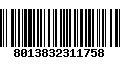 Código de Barras 8013832311758