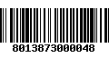 Código de Barras 8013873000048