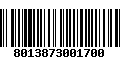 Código de Barras 8013873001700