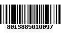 Código de Barras 8013885010097