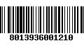 Código de Barras 8013936001210