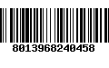 Código de Barras 8013968240458