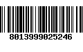 Código de Barras 8013999025246