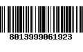 Código de Barras 8013999061923