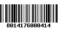 Código de Barras 8014176000414