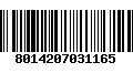 Código de Barras 8014207031165