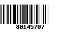 Código de Barras 80145707