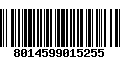 Código de Barras 8014599015255