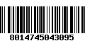 Código de Barras 8014745043095