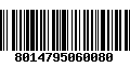 Código de Barras 8014795060080