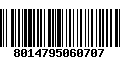 Código de Barras 8014795060707