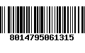 Código de Barras 8014795061315