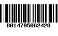 Código de Barras 8014795062428