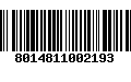 Código de Barras 8014811002193