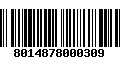 Código de Barras 8014878000309