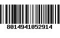 Código de Barras 8014941052914