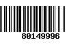 Código de Barras 80149996