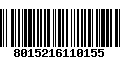 Código de Barras 8015216110155