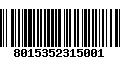 Código de Barras 8015352315001