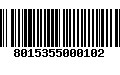 Código de Barras 8015355000102