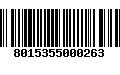 Código de Barras 8015355000263