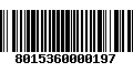 Código de Barras 8015360000197