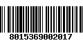 Código de Barras 8015369002017