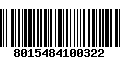 Código de Barras 8015484100322