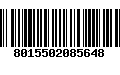 Código de Barras 8015502085648