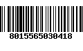 Código de Barras 8015565030418