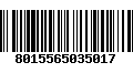 Código de Barras 8015565035017